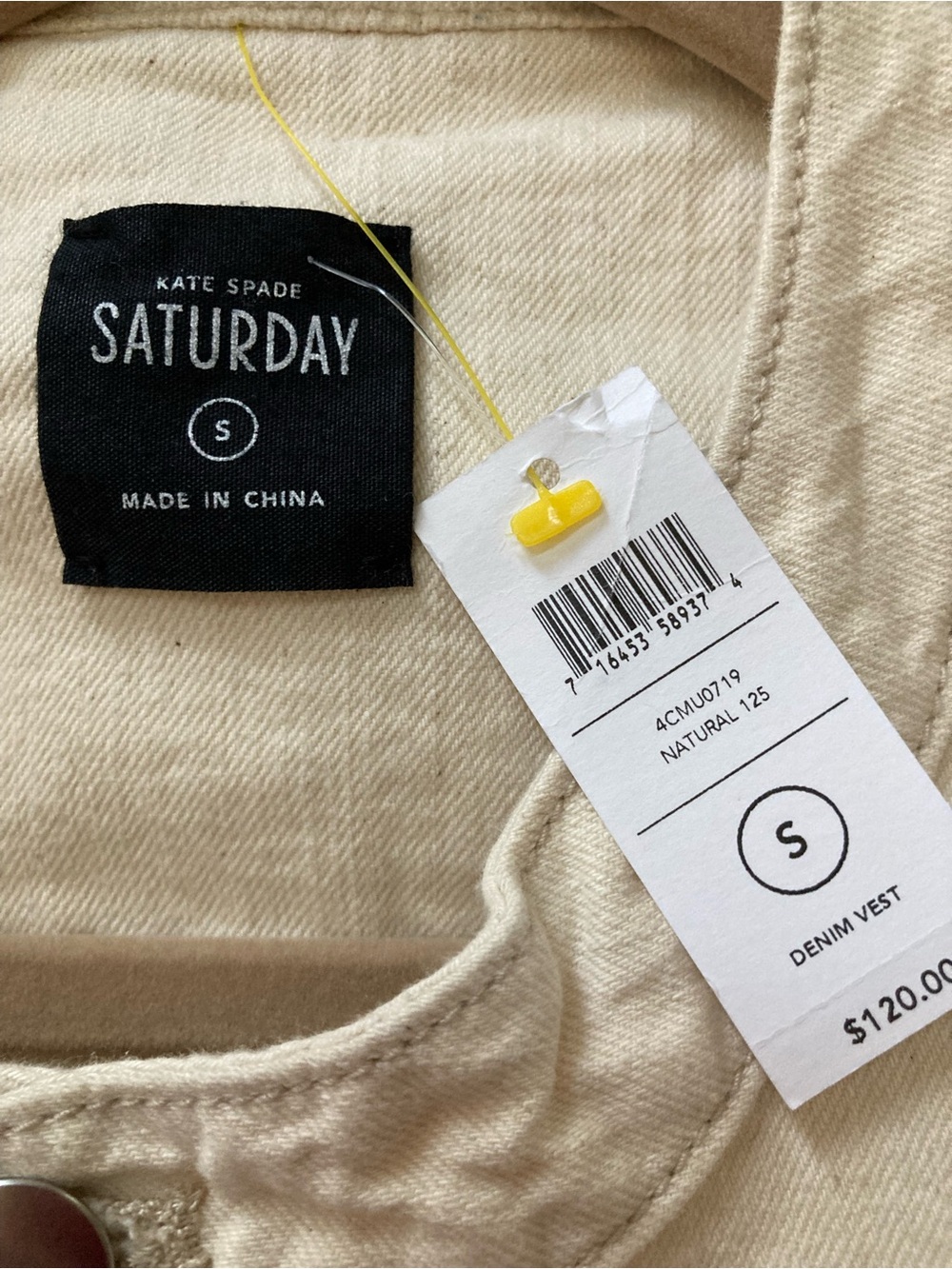 Kate Spade Denim Vest - Picture 6 of 8